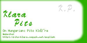 klara pits business card